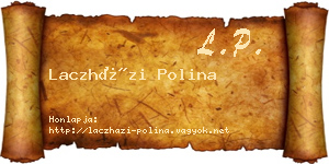 Laczházi Polina névjegykártya